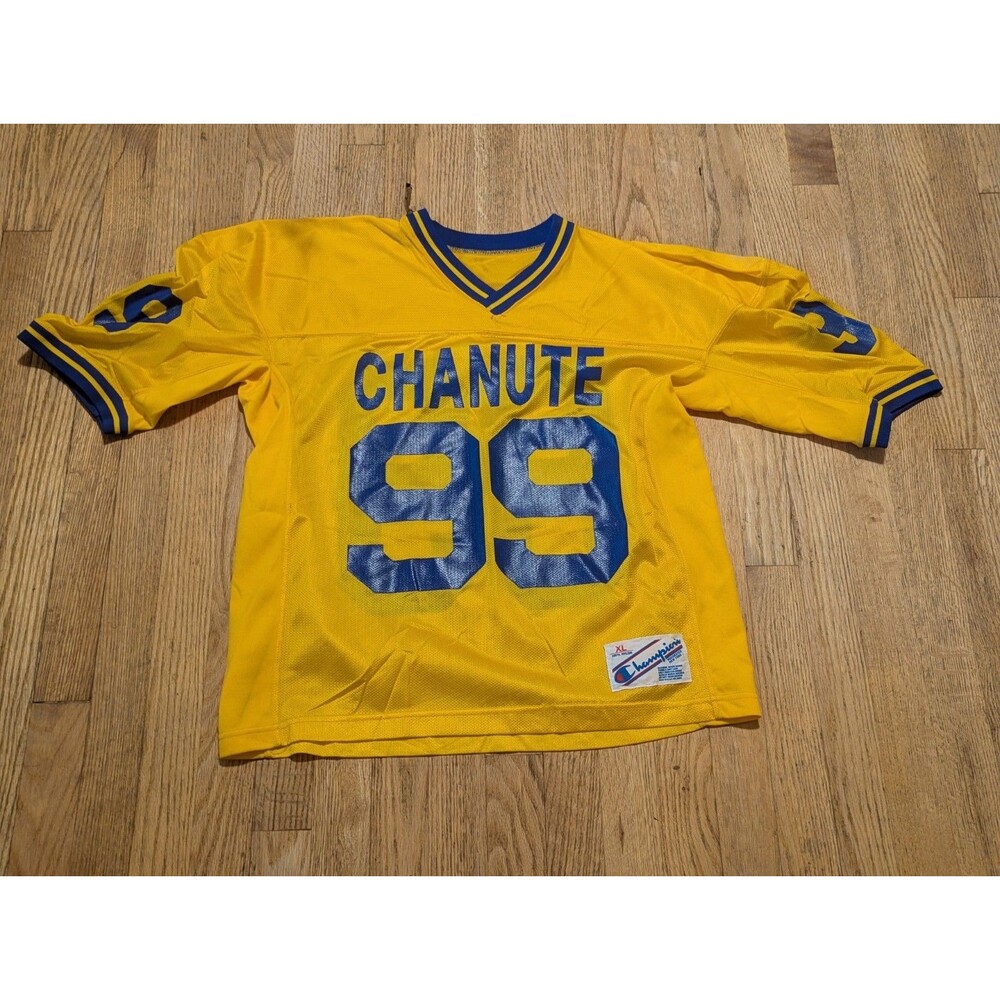 Vintage 1980s Champion Mesh Football Jersey – Chanute #99 – Mens XL (Made in...